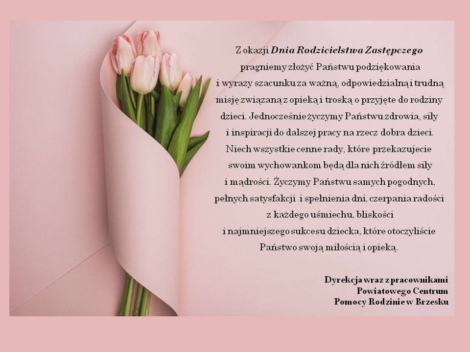 Z okazji Dnia Rodzicielstwa Zastępczego